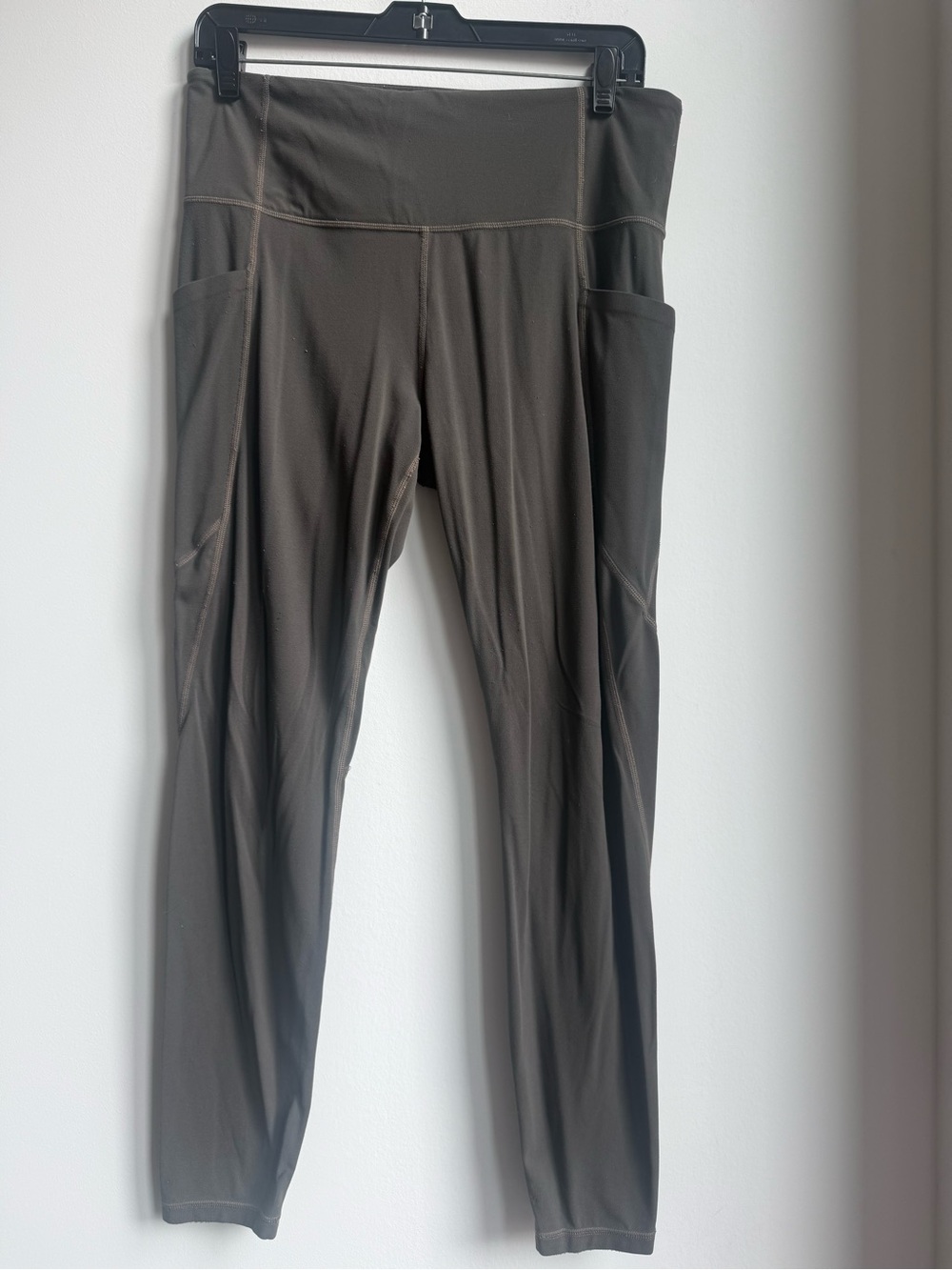 Athleta High-Waist Leggings with Side Pockets - Brown